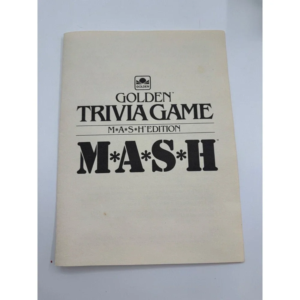 Vintage 1984 Golden Trivia Game MASH Edition‎ With Box 99% Missing 2 cards
